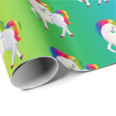 Rainbow Unicorn Colorful Gift Cadeaupapier (Rol Hoek)
