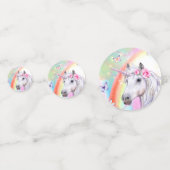 Rainbow Unicorn Confetti (Achterkanten)