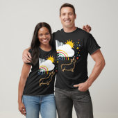 Rainbow Unicorn Corgi Dog T-shirt (Unisex)