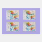 Rainbow Unicorn Cute Magical Waterverf Wrapping Inpakpapier Vel (Voorkant 3)