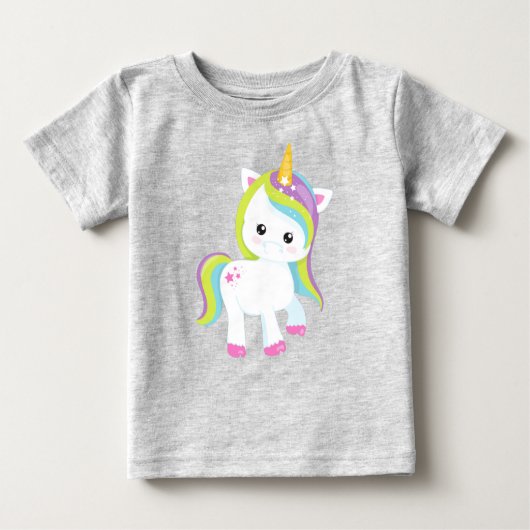 Rainbow Unicorn, Cute Unicorn, Magic Unicorn, Star (Voorkant)