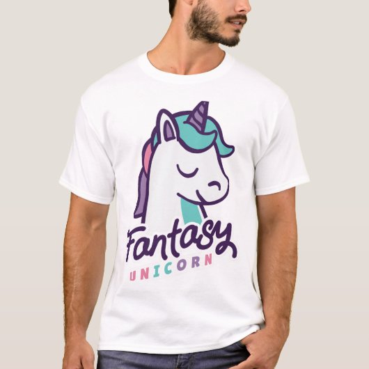 RAINBOW UNICORN dabbing kleurrijke verjaardagscade T-shirt (Voorkant)
