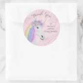 Rainbow Unicorn Dank u Stickers (Tas)