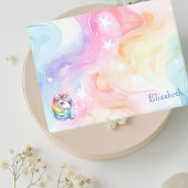 Rainbow Unicorn Design met aangepaste naam Post-it® Notes