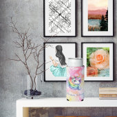 Rainbow Unicorn Design met aangepaste naam Seltzer Blikjeskoeler