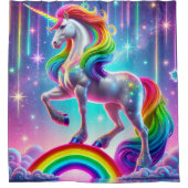 Rainbow Unicorn Douchegordijn (Voorkant)