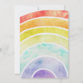 Rainbow Unicorn Dream Gold Confetti Birthday Kaart (Achterkant)