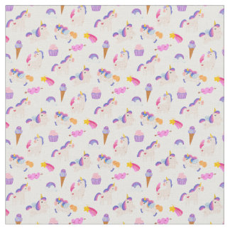 Rainbow Unicorn Dreams Fabric Stof