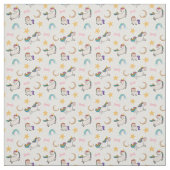 Rainbow Unicorn Dreams Fabric Stof (Swatch)