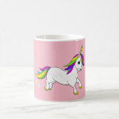 Rainbow Unicorn en bloemen Roze Mok (Center)