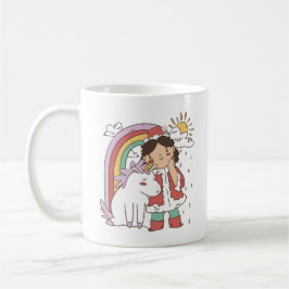 RAINBOW UNICORN EN CHRISTMAS GIRL KOFFIEMOK