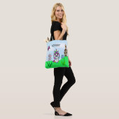 Rainbow Unicorn Fairy-verhaal Castle, gepersonalis Tote Bag (Op model)