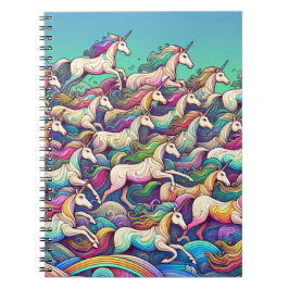 Rainbow Unicorn Fantasy Art Notitieboek