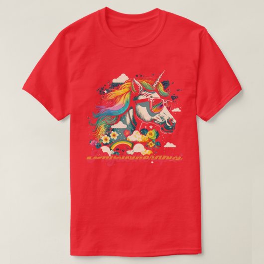 Rainbow Unicorn Fysiotherapeut T-shirt (Design voorkant)