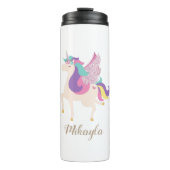 Rainbow Unicorn, gepersonaliseerd Thermosbeker (Voorkant)