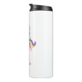 Rainbow Unicorn, gepersonaliseerd Thermosbeker (Geroteerd rechts)