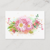 Rainbow Unicorn Girl Baby shower Book Request Informatiekaartje (Achterkant)