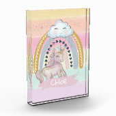 🦄 Rainbow Unicorn Girl Fotoblokken (Links)