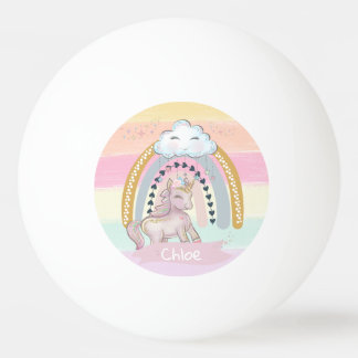 🦄 Rainbow Unicorn Girl Pingpongbal