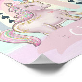 🦄 Rainbow Unicorn Girl Poster (Hoek)