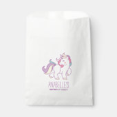 Rainbow Unicorn Girls Birthday Bedankzakje (Voorkant)
