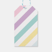 Rainbow Unicorn Girls Birthday Cadeaulabel (Achterkant)