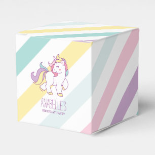 Rainbow Unicorn Girls Birthday Party Bedankdoosjes