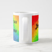 Rainbow Unicorn Girl's Cup Persoonlijke NAAM Mok (Achterkant)
