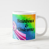 Rainbow Unicorn Girl's Cup Persoonlijke NAAM Mok (Rechts)