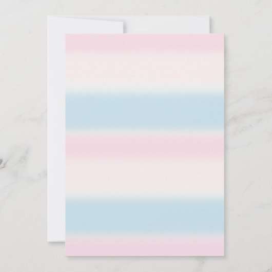 Rainbow Unicorn Glitter 1e verjaardag uitnodiging (Achterkant)