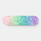 Rainbow Unicorn Glitter 4 Persoonlijk Skateboard (Horizontaal)