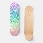 Rainbow Unicorn Glitter 4 Persoonlijk Skateboard (Voorkant)
