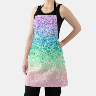 Rainbow Unicorn Glitter 4 Schort