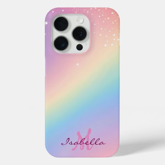 Rainbow Unicorn Glitter Case-Mate iPhone Case (Achterkant)