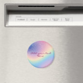 Rainbow Unicorn Glitter Magneet (Insitu (Vaatwasser))