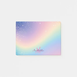 Rainbow Unicorn Glitter Post-it® Notes
