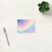 Rainbow Unicorn Glitter Post-it® Notes (Kantoor)