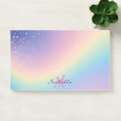 Rainbow Unicorn Glitter Post-it® Notes (Kantoor)