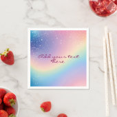 Rainbow Unicorn Glitter Servet (Insitu)