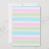 Rainbow Unicorn Gold Glitter 1e verjaardag Kaart (Achterkant)