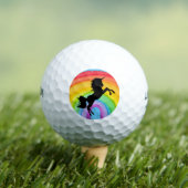 RAINBOW UNICORN GOLF BALLS GOLFBALLEN (Insitu Shirt)