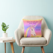 Rainbow Unicorn Greatest Granddochter Kussen (Stoel)