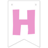 Rainbow Unicorn Happy Birthday Banner Bunting (Tweede vlag)