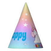 Rainbow Unicorn Happy Birthday Party Pet Feesthoedjes (Links)