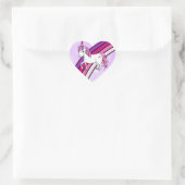Rainbow Unicorn Hart Sticker (Tas)