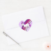 Rainbow Unicorn Hart Sticker (Envelop)