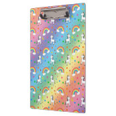 Rainbow unicorn harten sterpatroon klembord (Links)