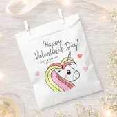Rainbow Unicorn Heart Kinder Valentijn Bedankzakje (Geknipt)