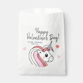 Rainbow Unicorn Heart Kinder Valentijn Bedankzakje (Voorkant)
