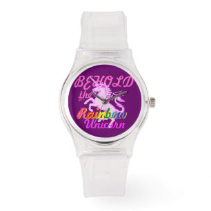 Rainbow Unicorn Horloge